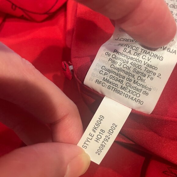 NWT Madewell Sz 0 Hazelwood Wrap-Front Mini Dress in Windswept Floral Red - Picture 14 of 15